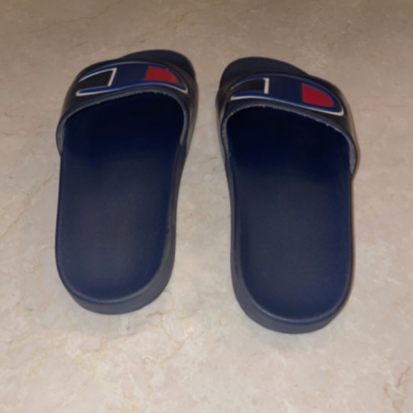 Champion Slides Slip On Sandals Navy Men’s Size 5 UNISEX - Picture 3 of 3